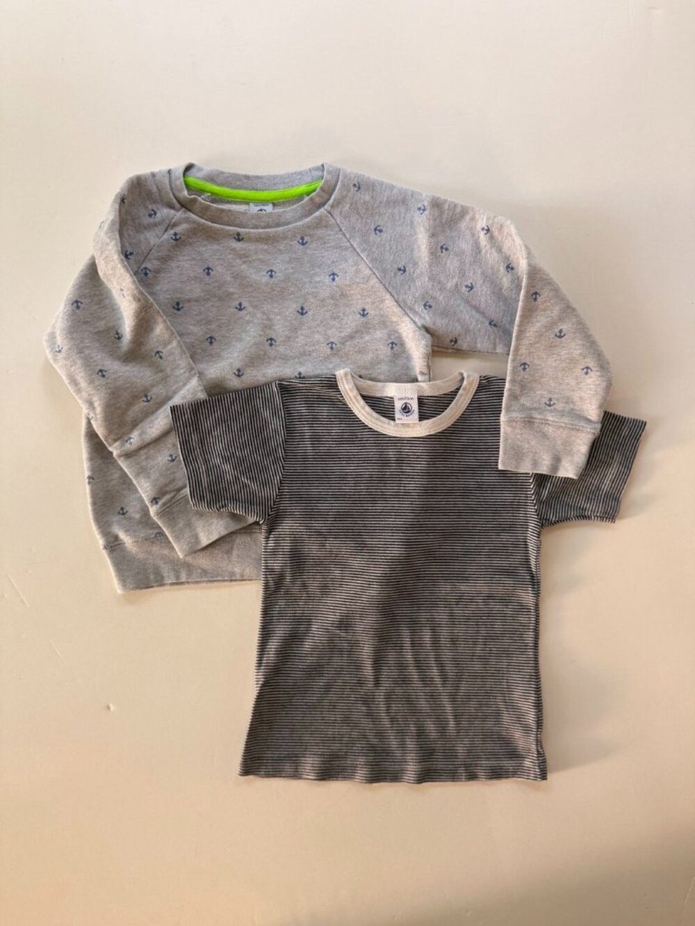 Petit Bateau Crewneck and T-Shirt Bundle